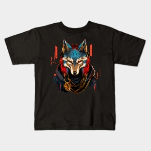 Badass Gangster Fox 2 Kids T-Shirt